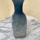 Frosted glass bottle vase – Blue & Frosted White Gradient