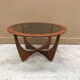 Table basse vintage Round 'Astro' de Victor Wilkens pour G-plan