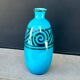 Ovoid ceramic vase with cracked blue glaze – Edmond Lachenal - Art Deco