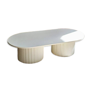 table basse oblongue - beige