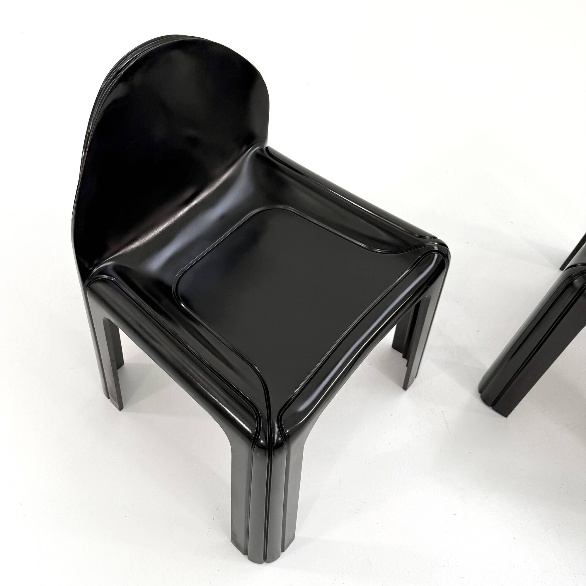 Black Chair Model 4854 Chair by Gae Aulenti for Kartell, 1970