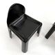 Black Chair Model 4854 Chair by Gae Aulenti for Kartell, 1970