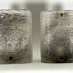 Toni Zuccheri, paire d'appliques en verre de Murano corteccia du milieu du siècle pour Venini. Italie années 1960