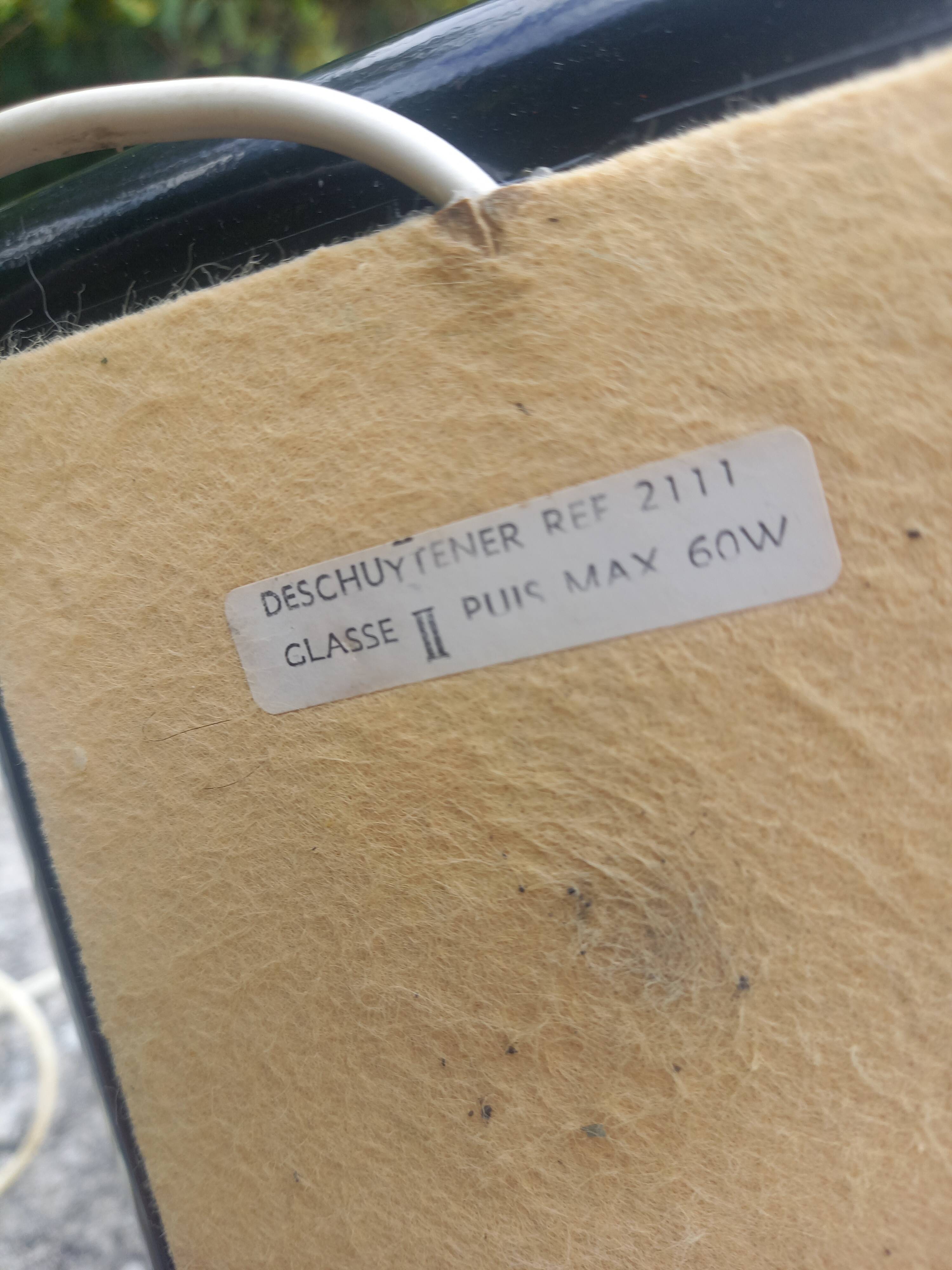 Vintage black and gold Robert De Schuytener lamp