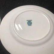 Sarreguemines Dessert Plates: Hand-Painted Chinoiserie Decor, 19th Century