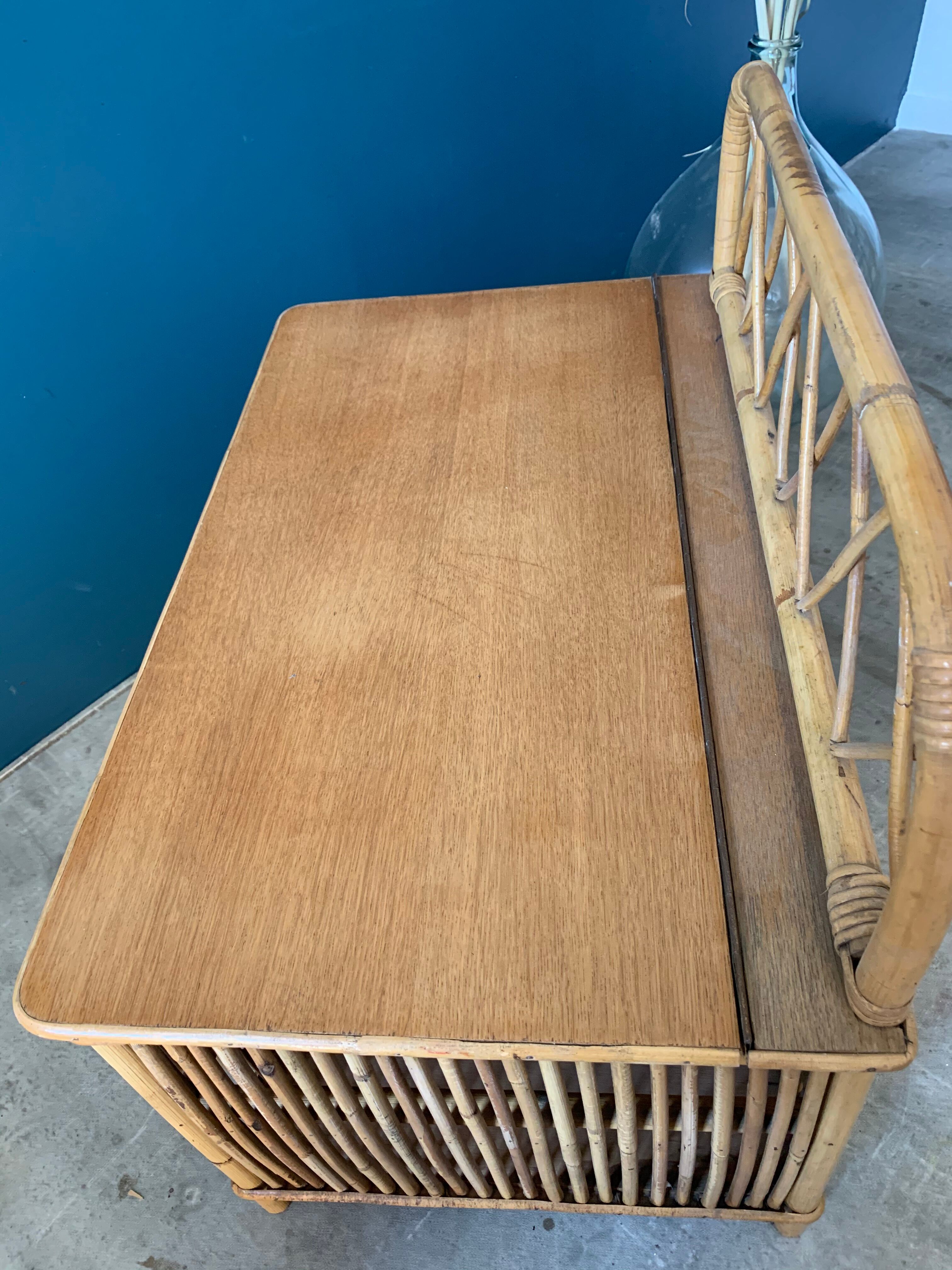 Vintage rattan box