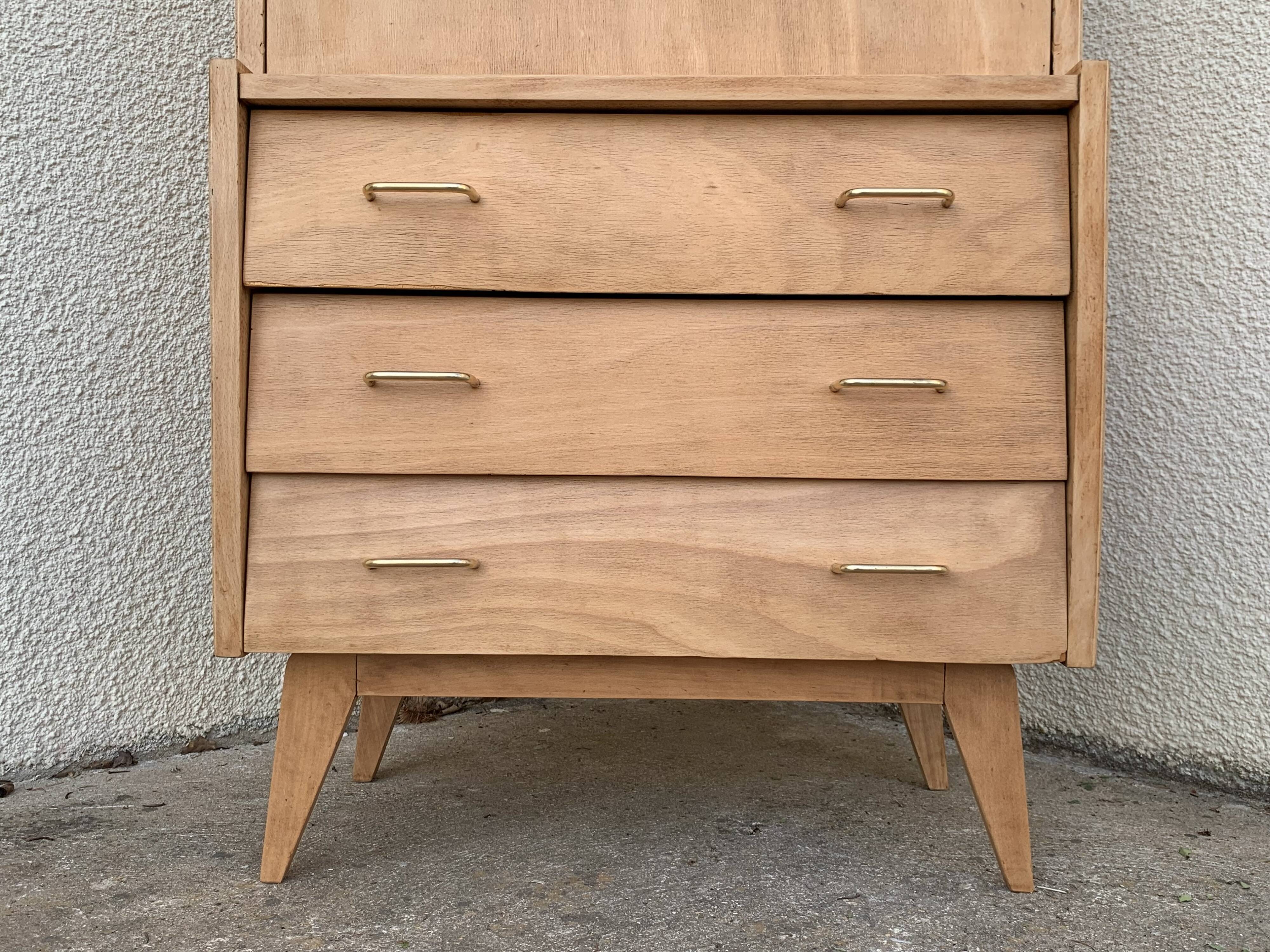 Secretary dresser vintage compass feet 1950