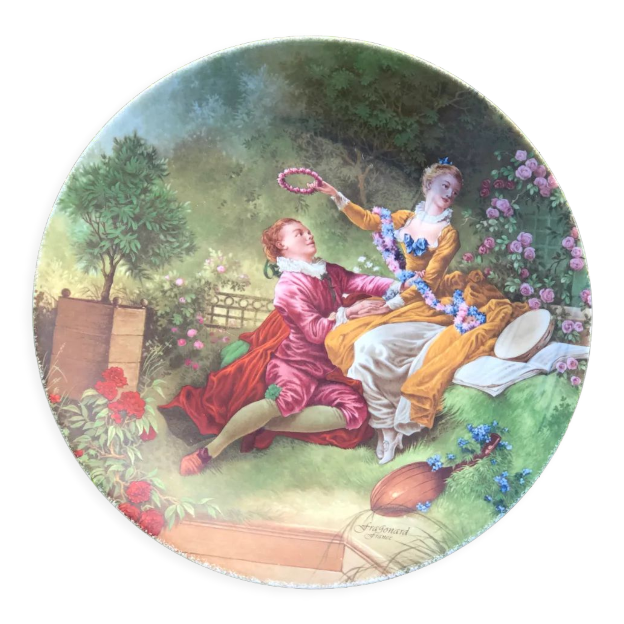 Fragonard porcelain plate Limoges
