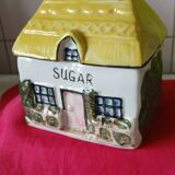 Vintage candy box with barbotine sugar