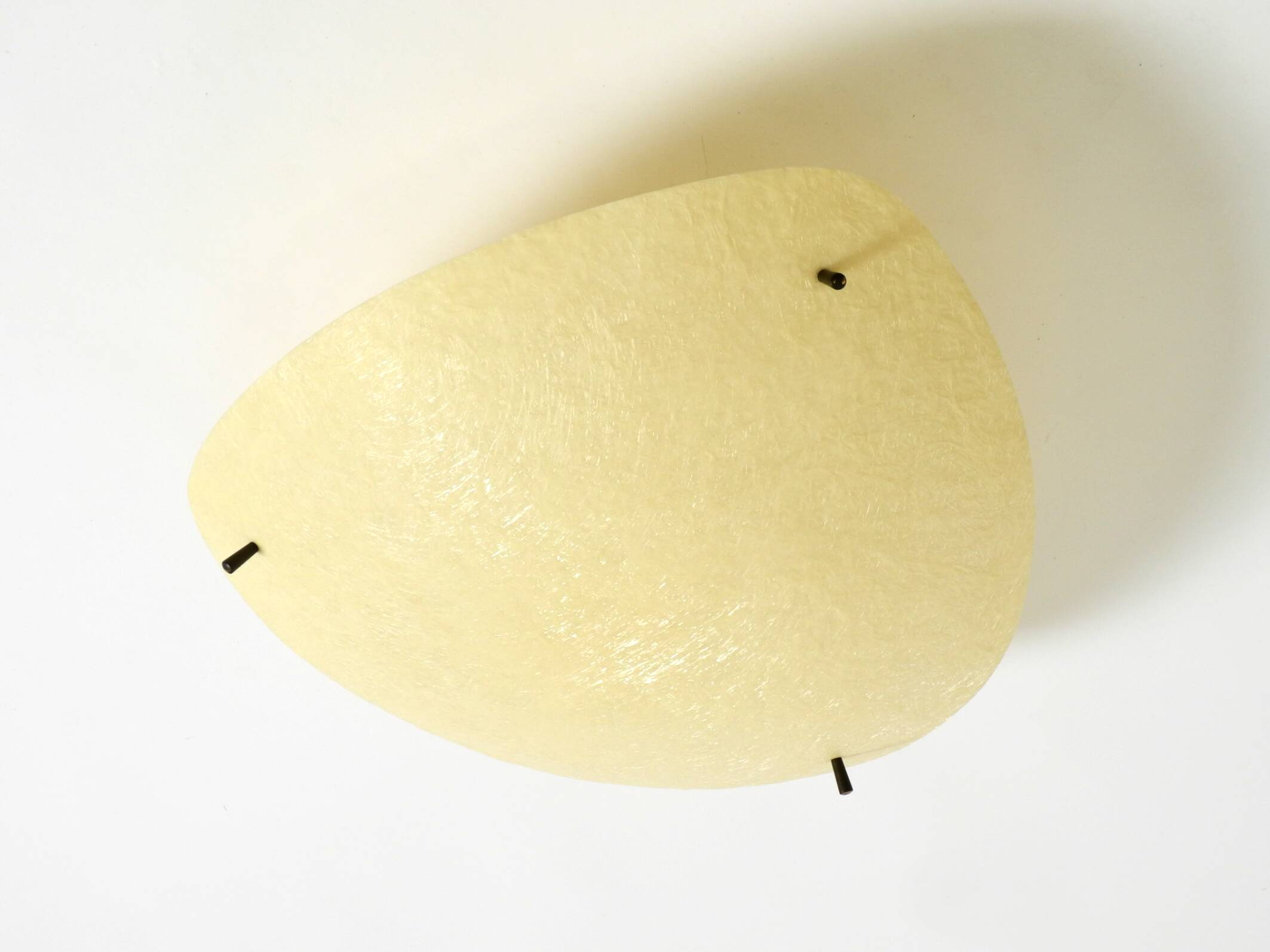 Beautiful, rare mid-century modern fiberglass ceiling lamp