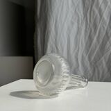 Mini vintage glass soliflore vase with ball belly H12.5