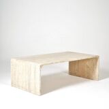 Vintage coffee table in travertine 1970s