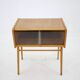 1960s Oak and Glass Cabinet, Czechoslovakia