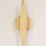 Brass and glass wall sconces by Doria, Germany, 1970s