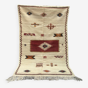 Tapis marocain tissé à la main, tapis tribal, tapis Kilim de la tribu taznakht