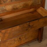 Antique secretary desk from the 1880s, walnut, restored