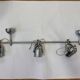 Design adjustable chrome wall or ceiling lamp by Stanislav Indra, 1970s