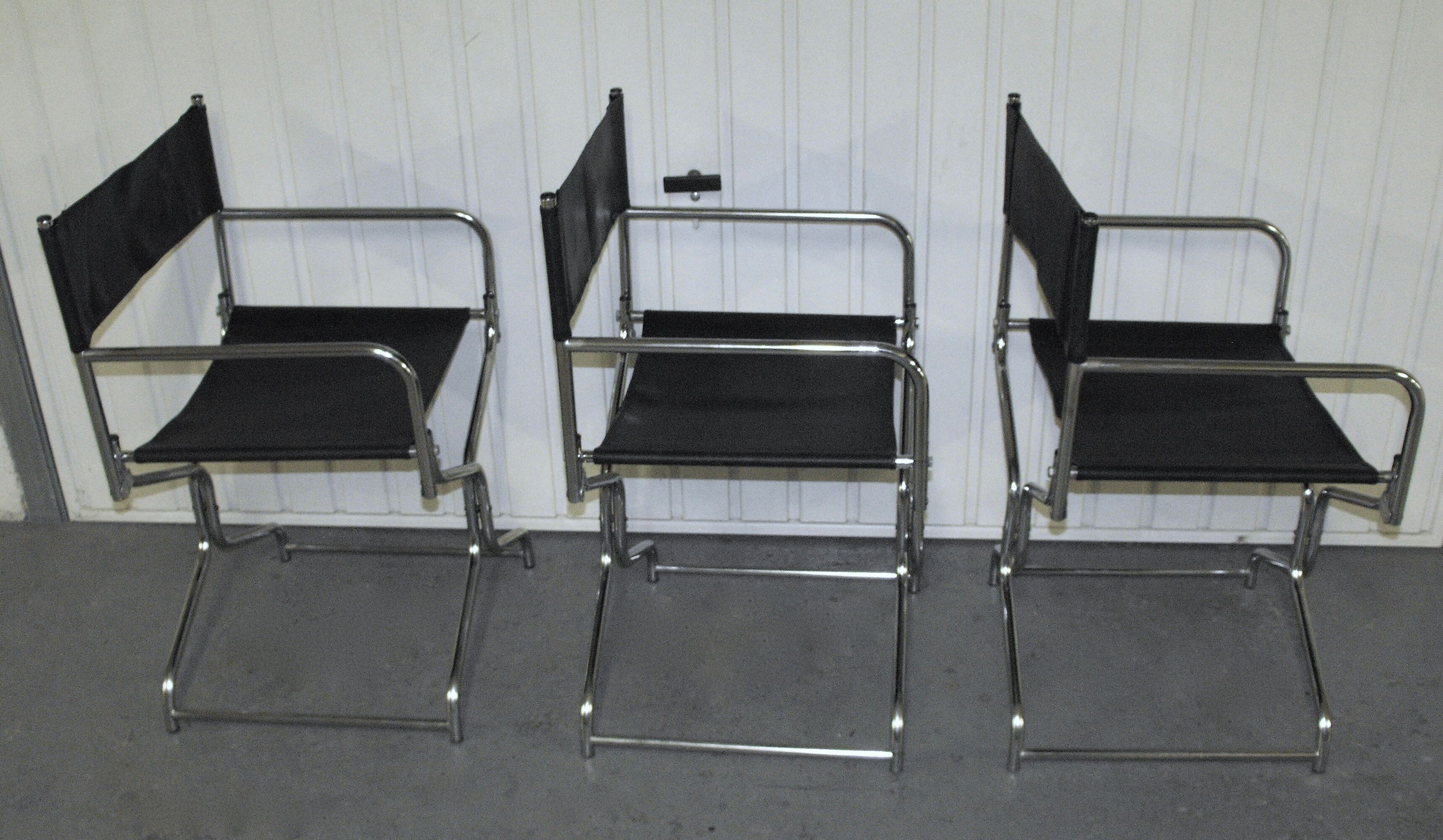 Lot de 3 chaises pliantes vintage