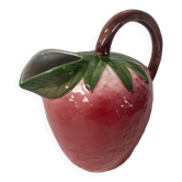 Pichet en barbotine fraise