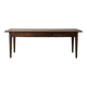 Narrow old wooden farmhouse table