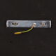 Pair of vintage wall lamps glass globe opalescent gold metal circa 1960