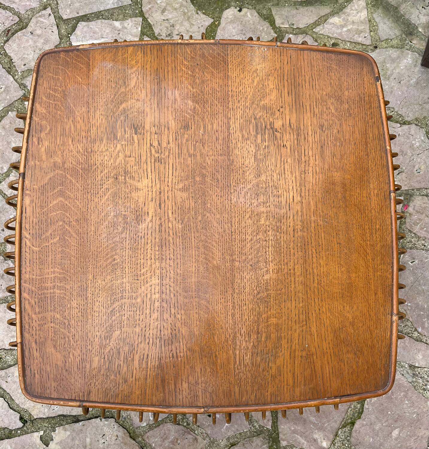 Vintage rattan coffee table