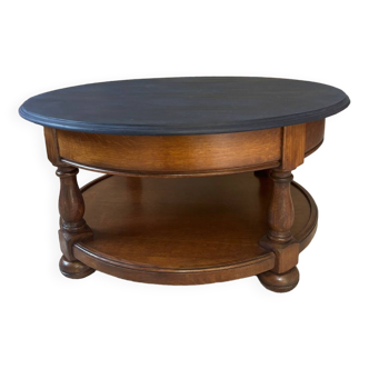 Table basse ronde en bois massif