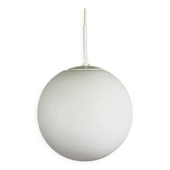 Vintage spherical hanging lamp from Glashütte Limburg