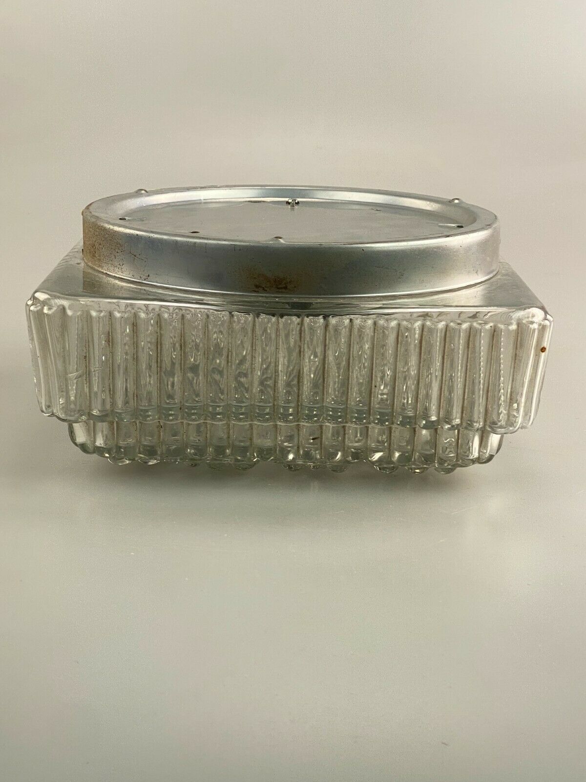 60s 70s Lamp Plafoniere Flush Mount Glass Space Age Design 70s