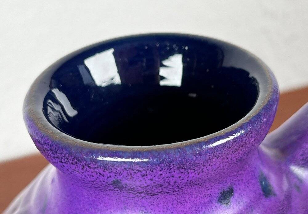 Cruche vintage allemande violette de Marei Majolikafabrik Jean Fuss & Sohn, Rheinbach, années 1970