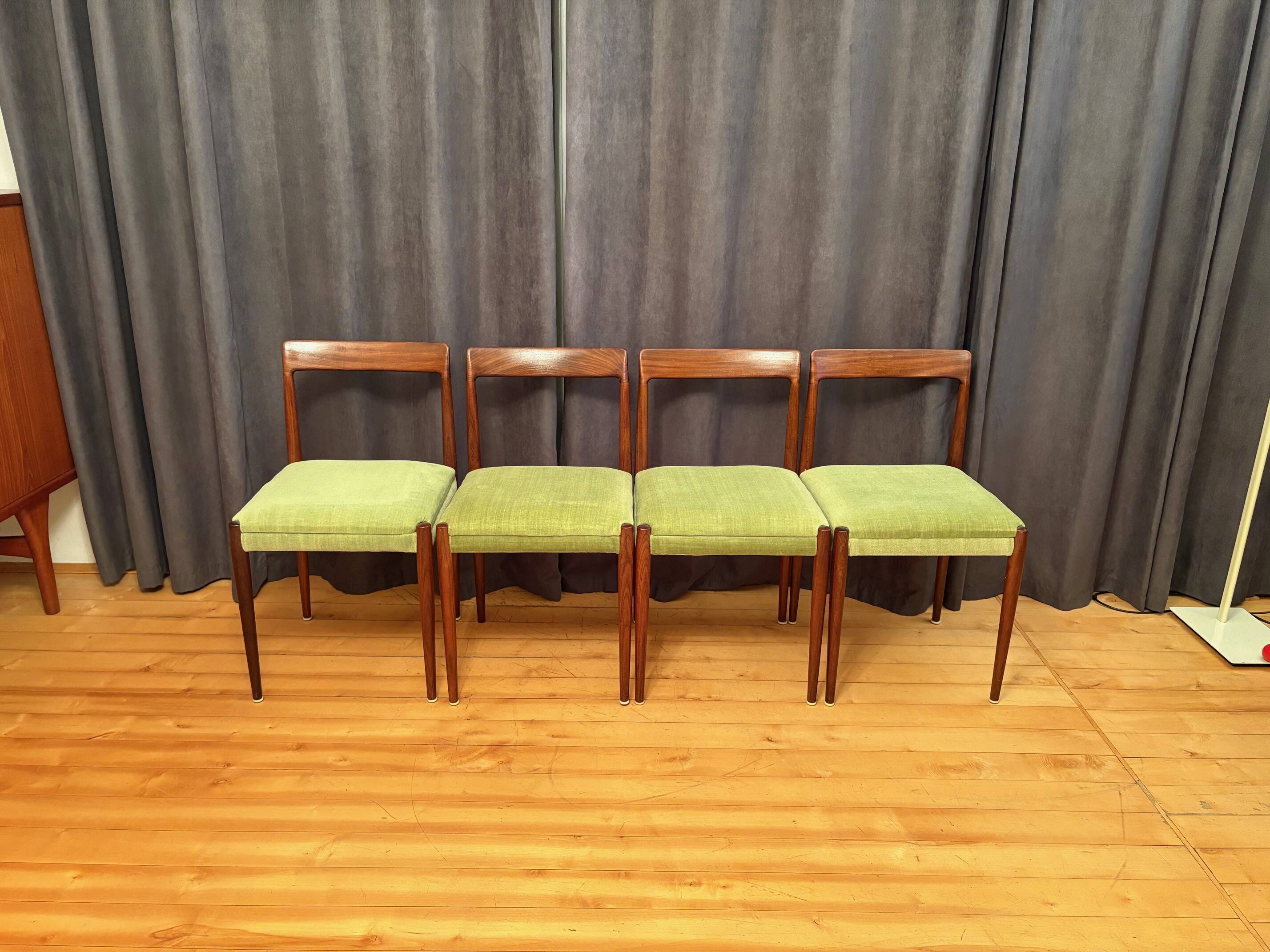 Set of four Lübke chairs, Germany, 1960s