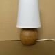 Old blond wood table lamp