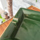 Green and gilded ceramic ashtray M99