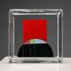 Vintage glass centrepiece designed by Eugenio Carmi, Italy 1999.