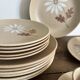 Vintage Autumn tableware from Saint-Amand – 16 pieces