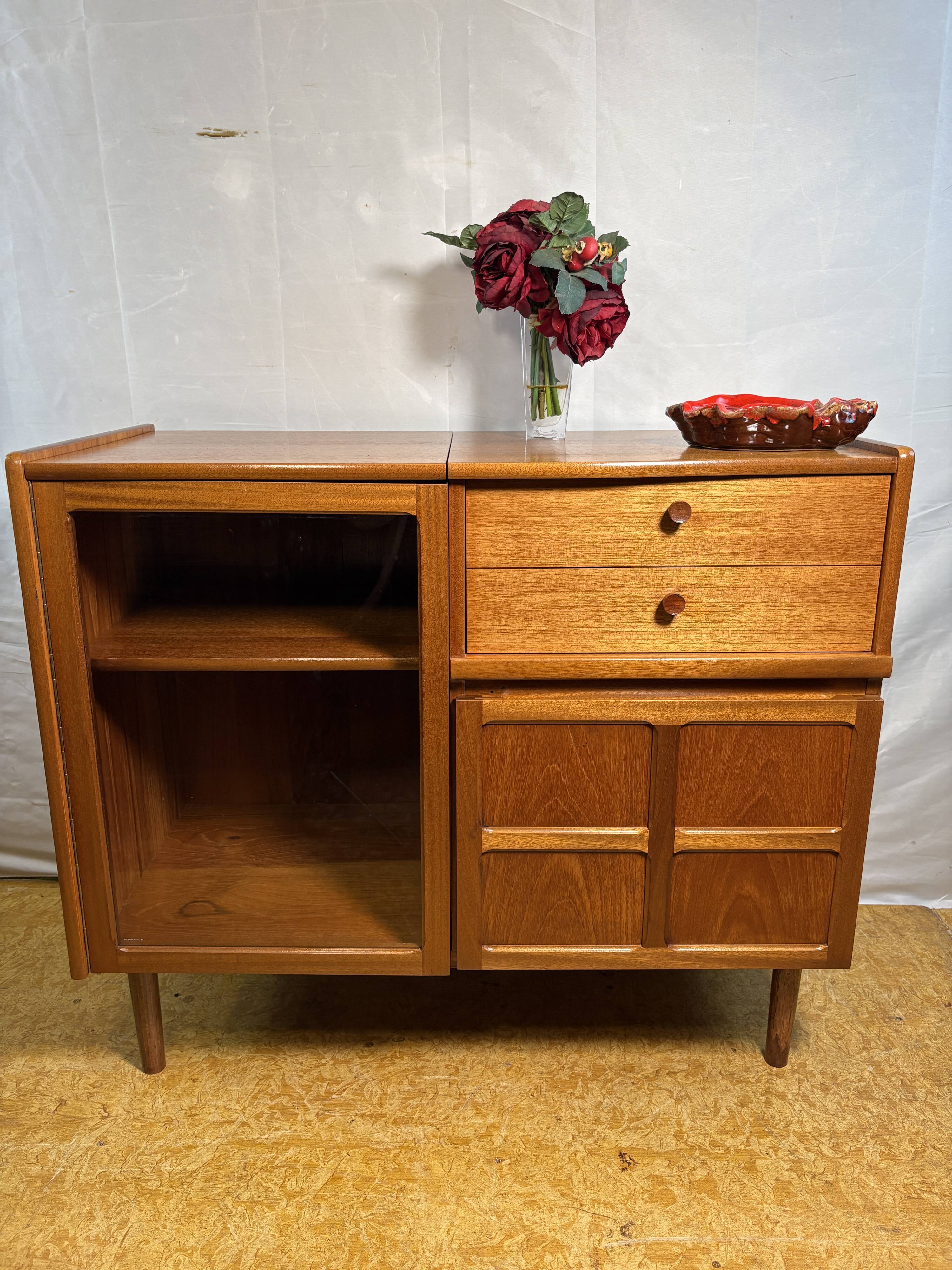 Vintage Retro Nathan Teak Music Cabinet | Circa 1960 | Mid-Century Design