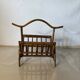 Vintage rattan magazine rack – natural curves and bohemian spirit