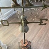 Copper and brass roof weather vane