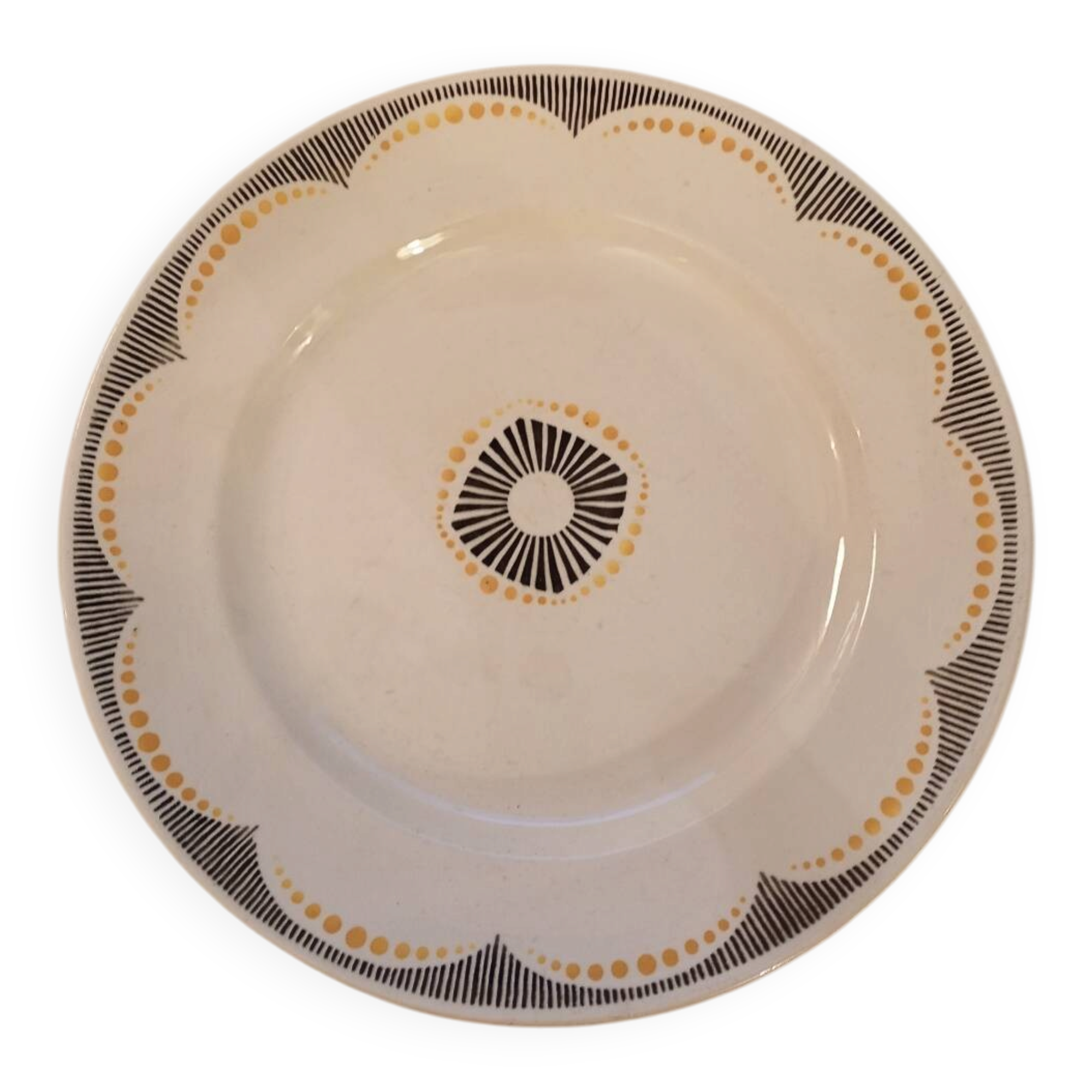 Large round dish Badonviller