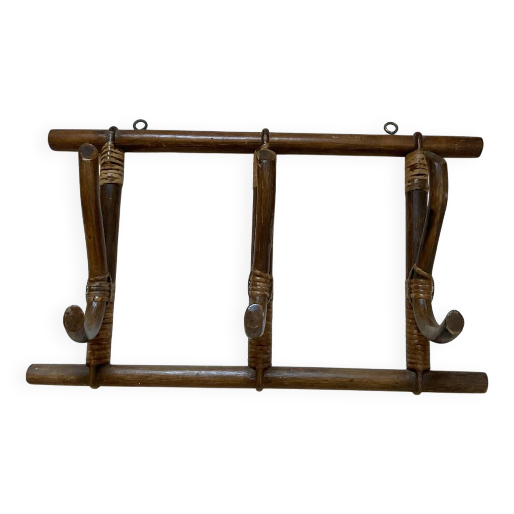 Porte manteaux bambou vintage
