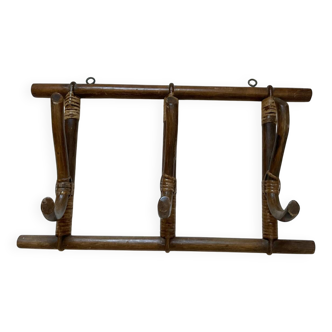 Vintage bamboo coat rack