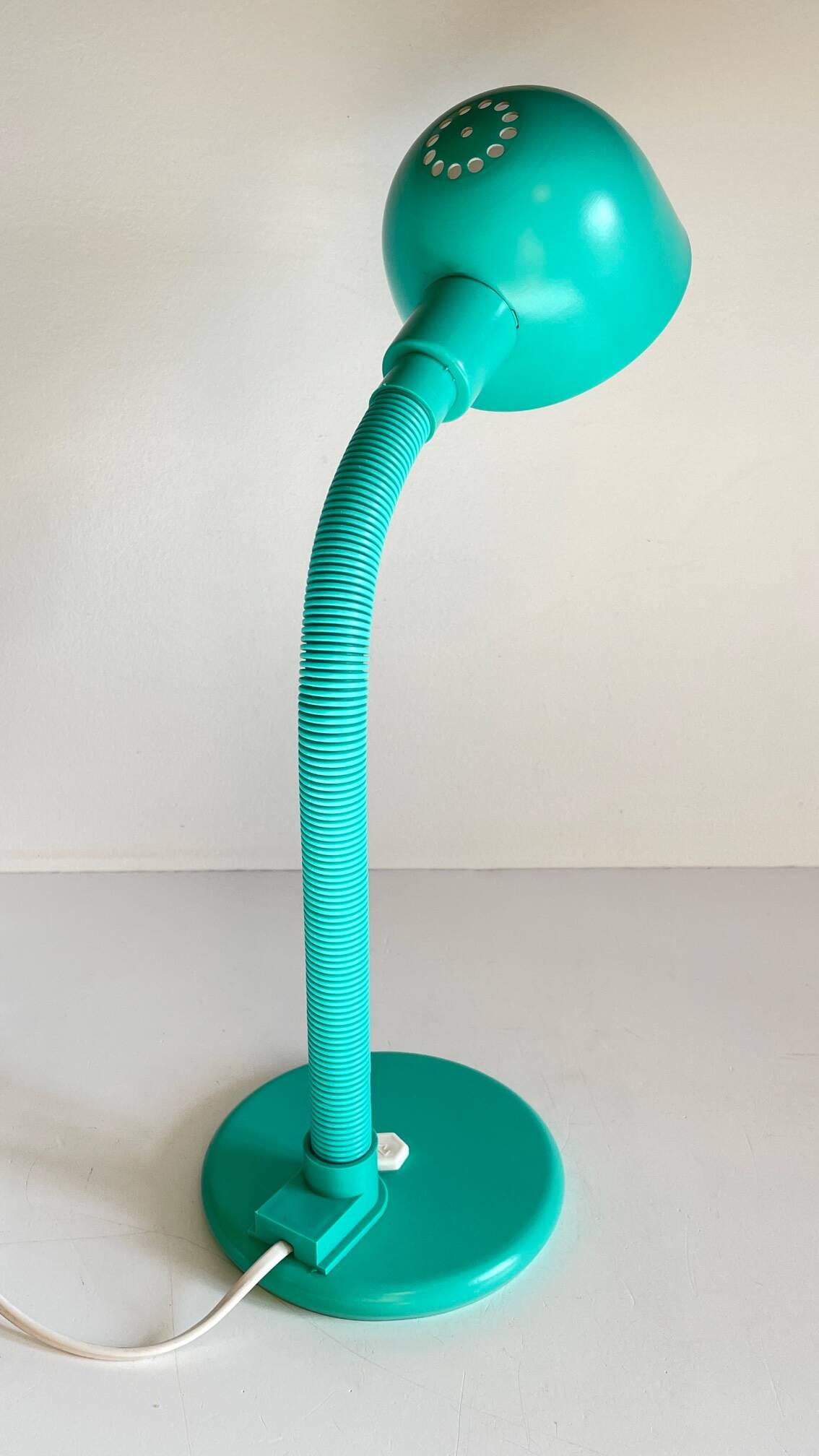 80s steel lamp by Aluminor France