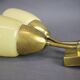 Wall lamp in brass and glass by Kamenický Šenov, Czechoslovakia, 1960.