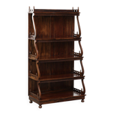 Elegant wooden  bookcase with a classic English look from the 20th century