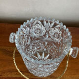 Cut glass ice bucket