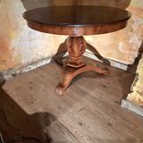 Round mahogany table