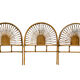 Set of 3 rattan headboards, France 60s