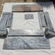 Napoleon III marble fireplace with modillions