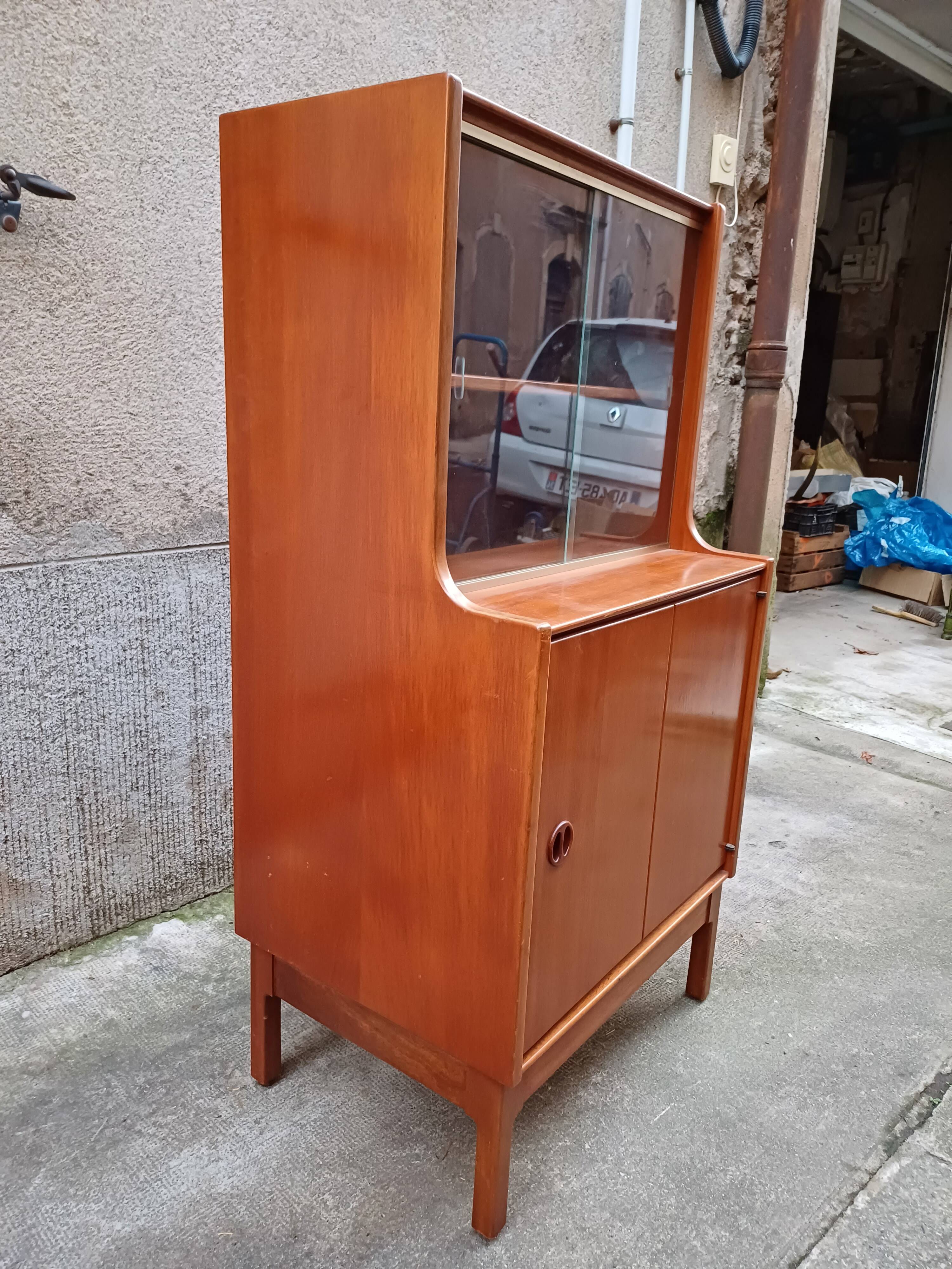 Small piece of furniture Living room bookcase, Jacques Hauville for Roche Bobois 1960