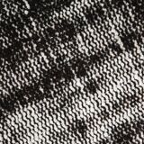 3x9 Shabby Chic Black Gray Turkish Runner Rug, 90x277Cm